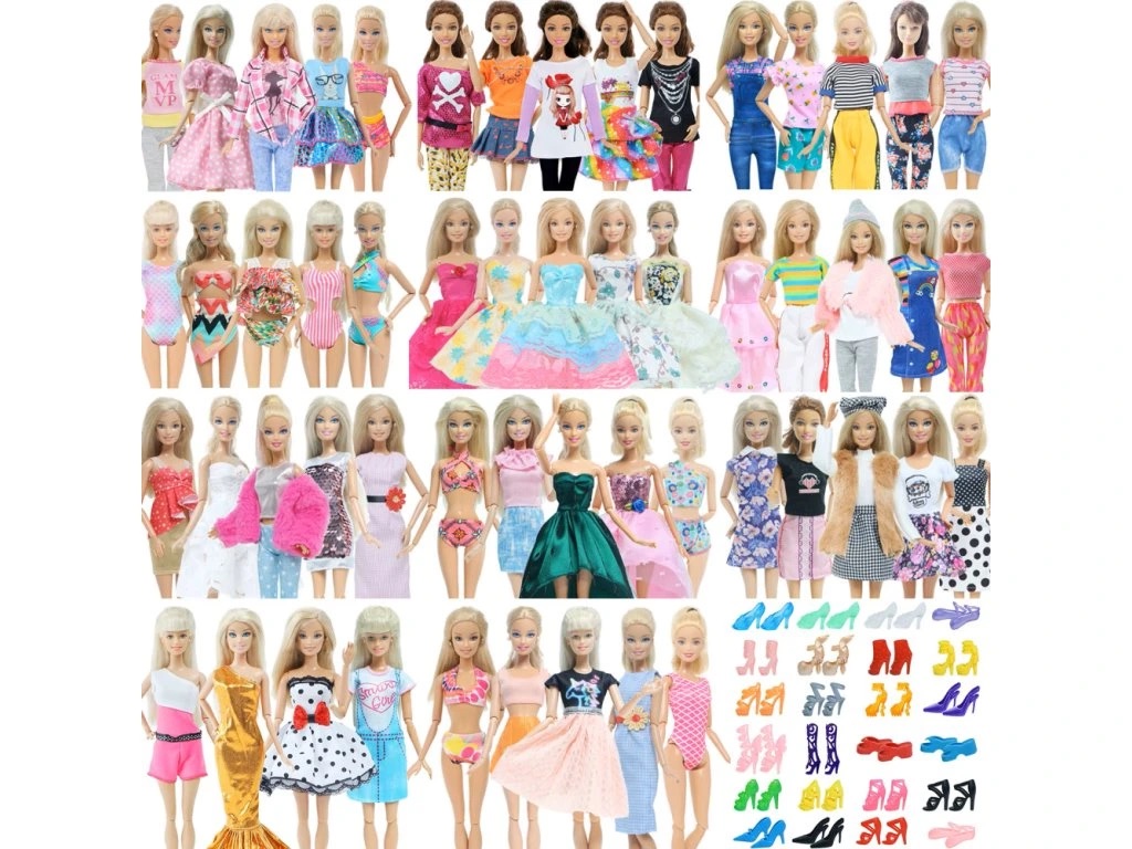 barbie sady oblečení a bot